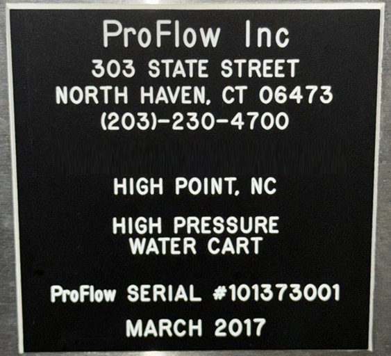 ProFlow High Pressure Water Cart